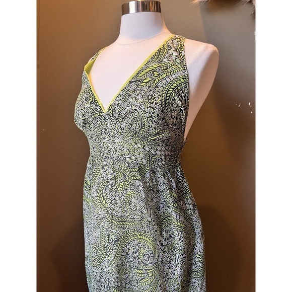 Burning Torch Womens Cotton Abstract Print Open Back Sundress Multicolor Size M - Picture 2 of 15